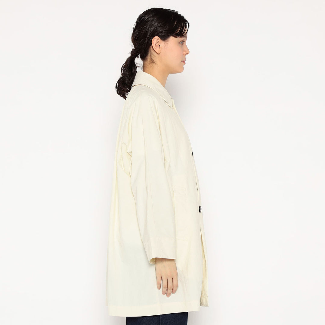 DANTON WOMEN'S NYLON TUSSER DOLMAN SLEEVE COAT