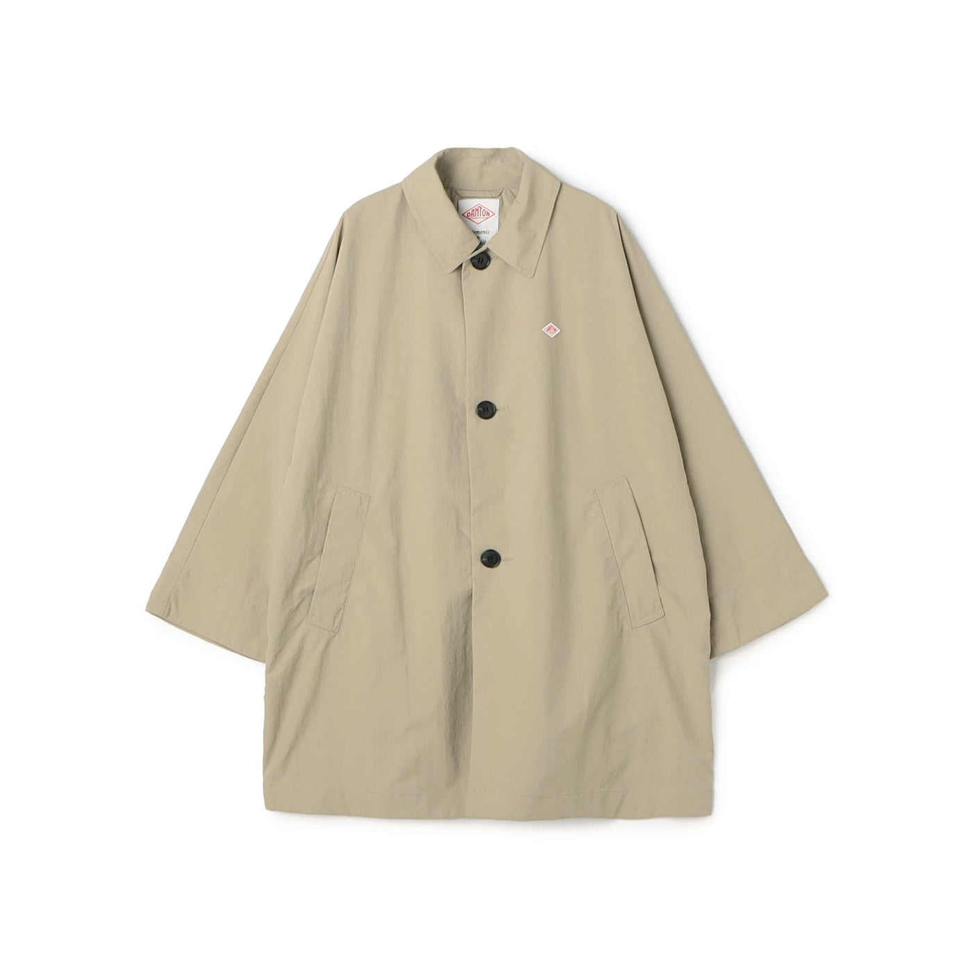 WOMEN'S NYLON TUSSER DOLMAN SLEEVE COAT