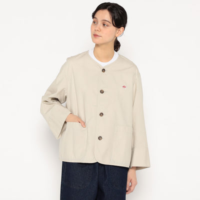 WOMEN'S DOWNPROOF COLLARLESS SHORT JACKET