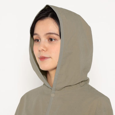 WOMEN'S ORGANIC COTTON WASHER HOODED JACKET