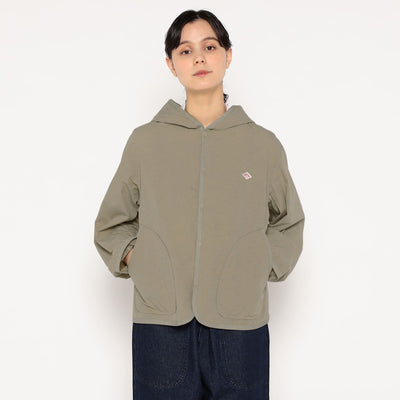 WOMEN'S ORGANIC COTTON WASHER HOODED JACKET