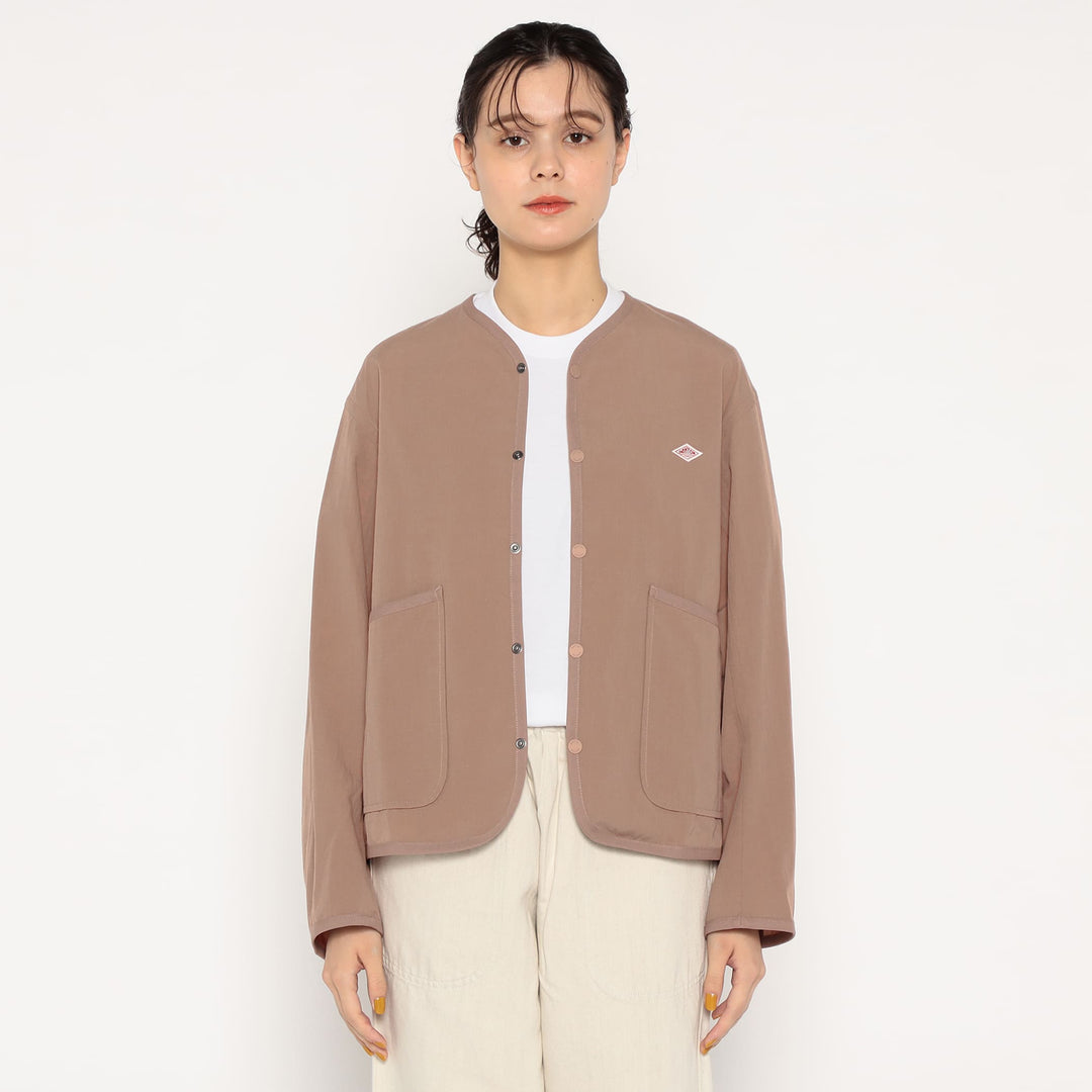 とっておきし福袋 ORGANIC WOMEN'S DANTON COTTON JACKET COLLARLESS WASHER ジャケット・アウター