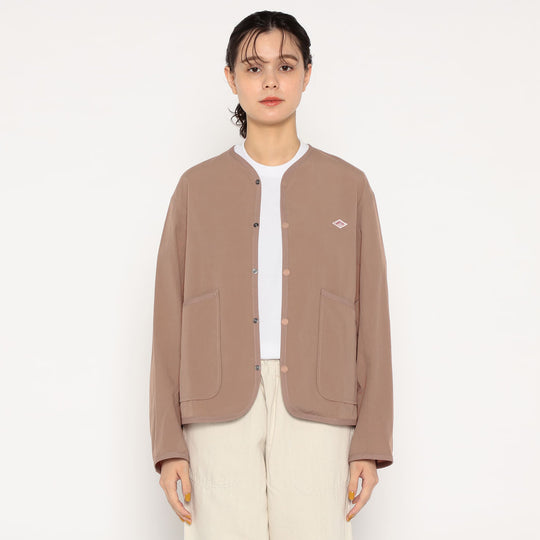 レビュー高評価商品 DANTON WOMEN'S ORGANIC COTTON WASHER COLLARLESS JACKET ジャケット・アウター