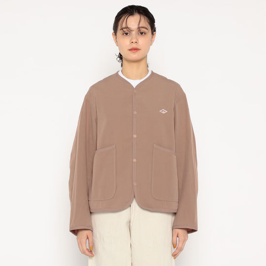 【セール】 DANTON WOMEN'S ORGANIC COTTON WASHER COLLARLESS JACKET ジャケット・アウター