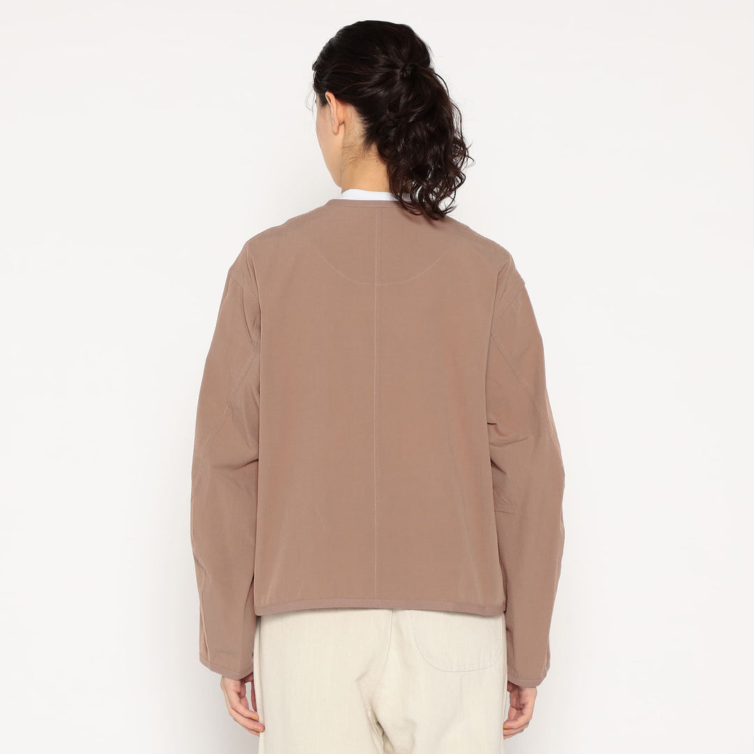 DANTON WOMEN'S ORGANIC COTTON WASHER COLLARLESS JACKET