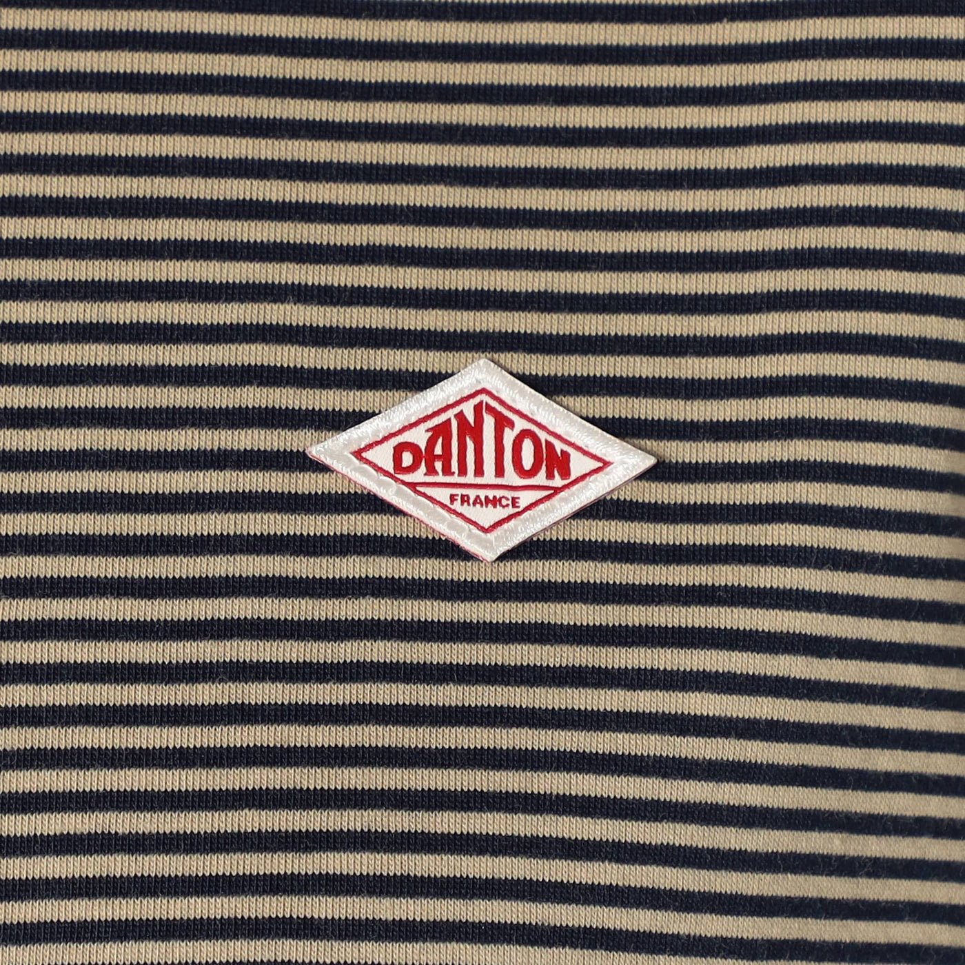 WOMEN'S SHORT SLEEVE SEMI CROP T-SHIRT STRIPE