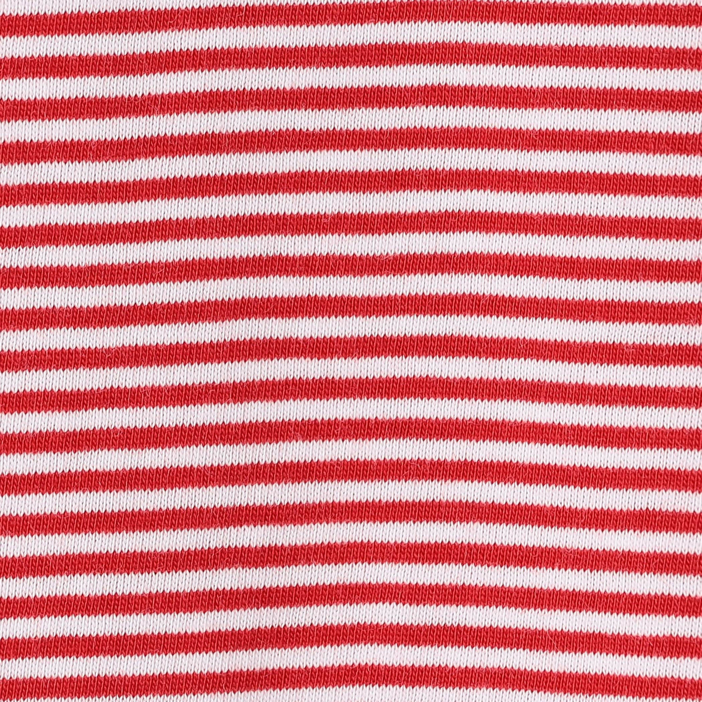 WOMEN'S SHORT SLEEVE SEMI CROP T-SHIRT STRIPE
