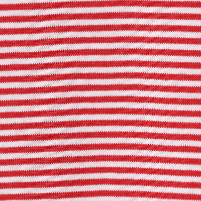 WOMEN'S SHORT SLEEVE SEMI CROP T-SHIRT STRIPE