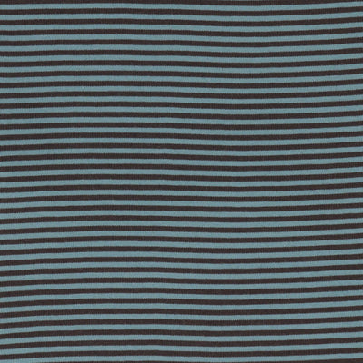 WOMEN'S SHORT SLEEVE SEMI CROP T-SHIRT STRIPE