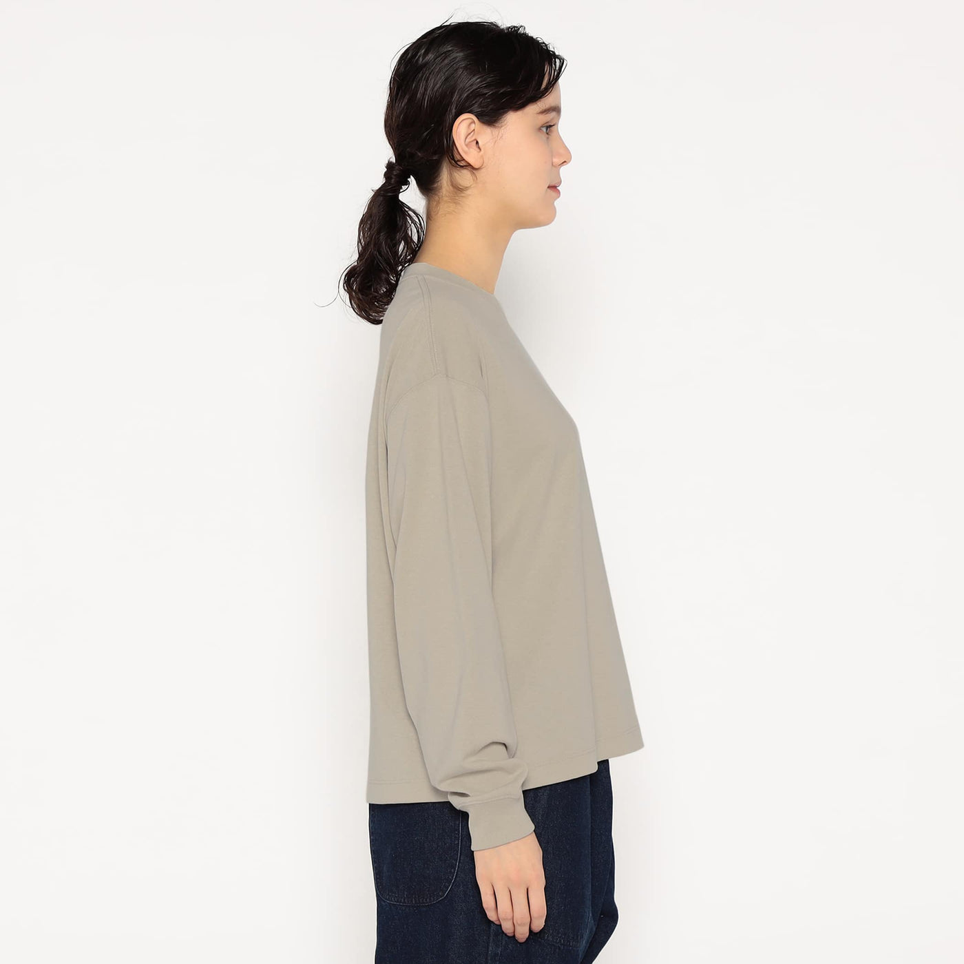 WOMEN'S LONG SLEEVE T-SHIRT PLAIN