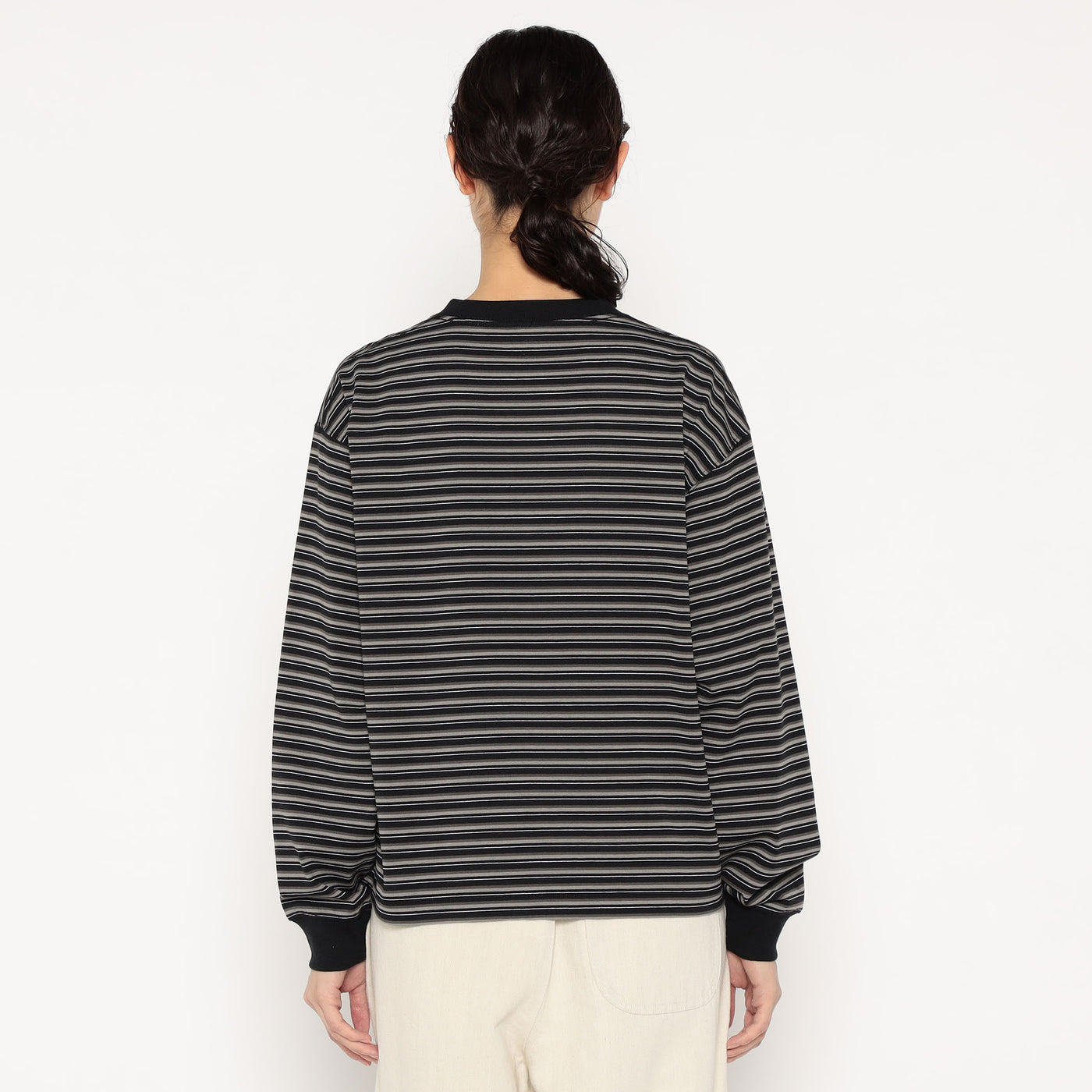 WOMEN'S LONG SLEEVE T-SHIRT STRIPE