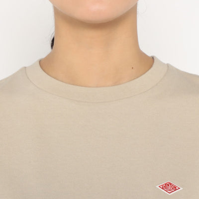 WOMEN'S COTTON JERSEY DOLMAN SHORT T-SHIRT PLAIN