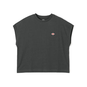 WOMEN'S COTTON JERSEY DOLMAN SHORT T-SHIRT PLAIN