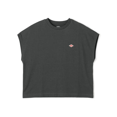 WOMEN'S COTTON JERSEY DOLMAN SHORT T-SHIRT PLAIN
