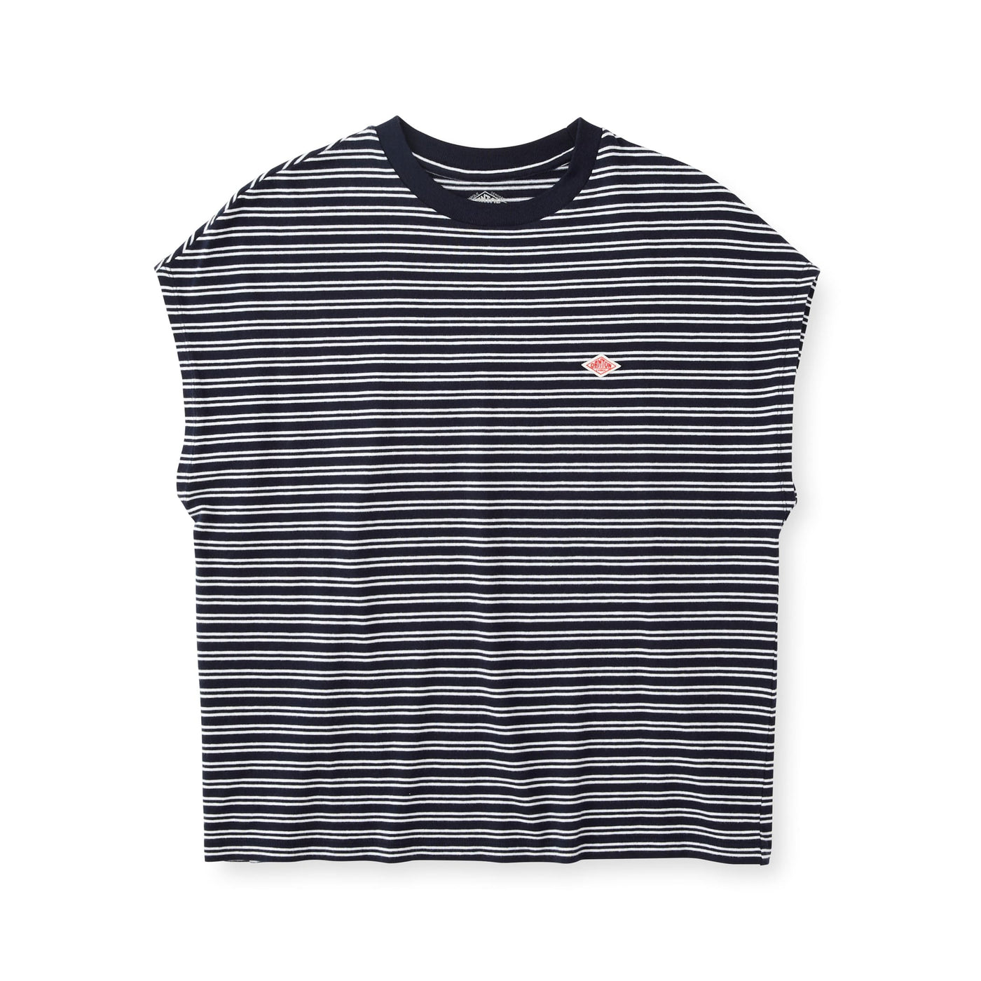 WOMEN'S COTTON JERSEY DOLMAN SHORT T-SHIRT STRIPE