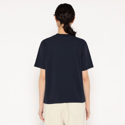 WOMEN'S COTTON JERSEY SHORT T-SHIRT PLAIN