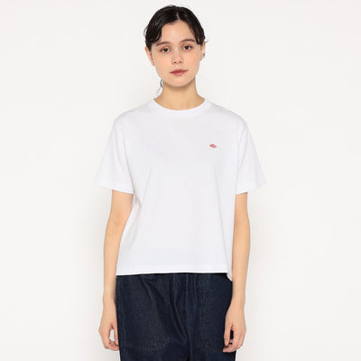 WOMEN'S COTTON JERSEY SHORT T-SHIRT PLAIN