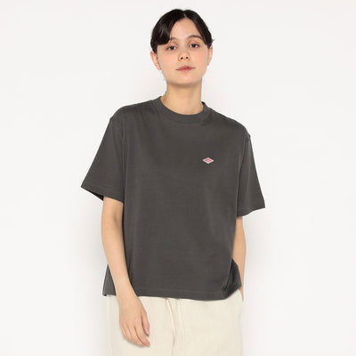 WOMEN'S COTTON JERSEY SHORT T-SHIRT PLAIN
