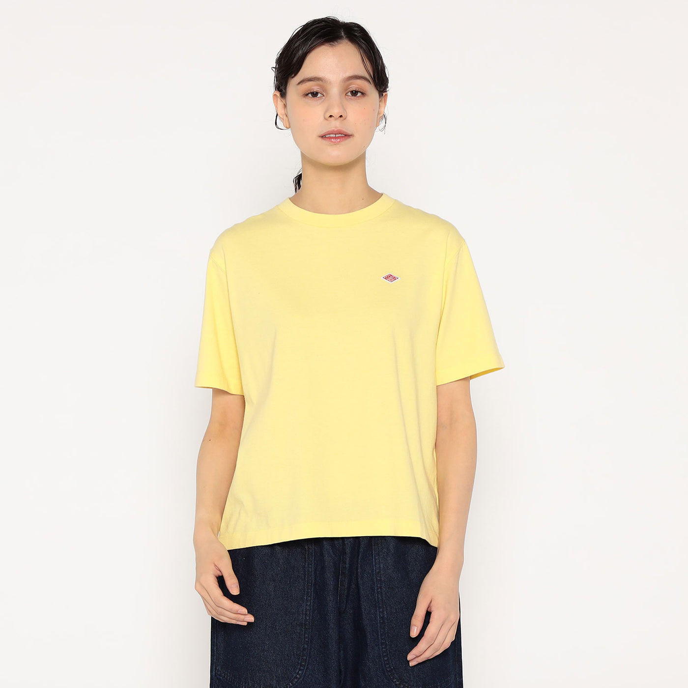 WOMEN'S COTTON JERSEY SHORT T-SHIRT PLAIN