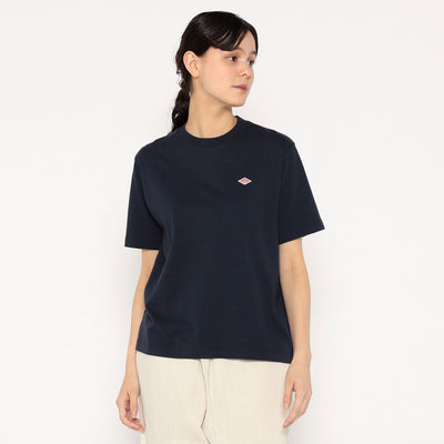WOMEN'S COTTON JERSEY SHORT T-SHIRT PLAIN