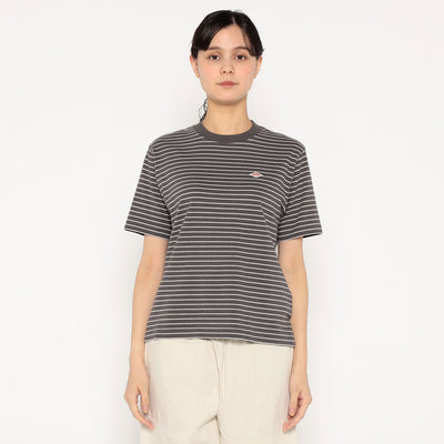 WOMEN'S COTTON JERSEY SHORT T-SHIRT STRIPE