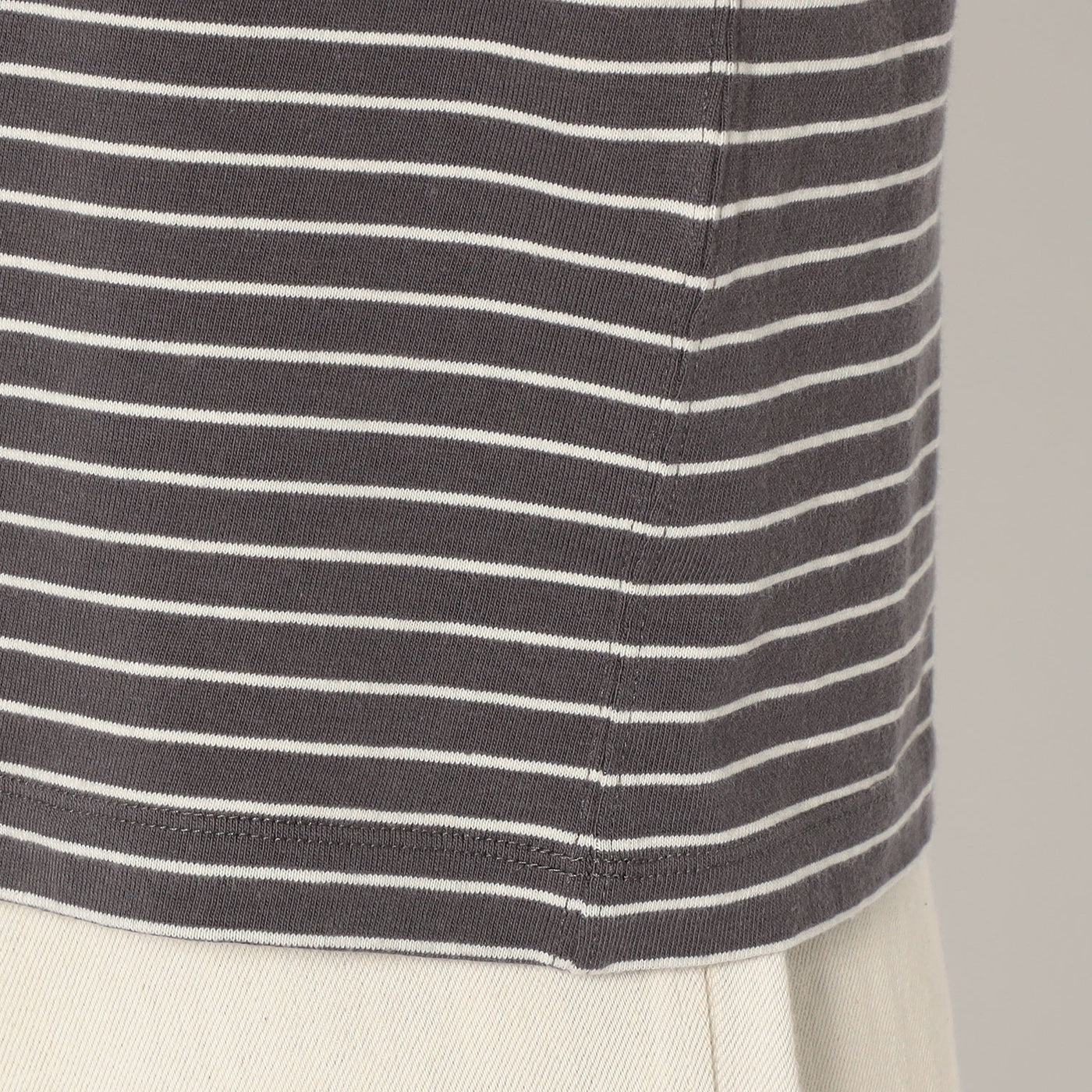 WOMEN'S COTTON JERSEY SHORT T-SHIRT STRIPE