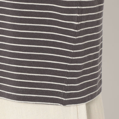 WOMEN'S COTTON JERSEY SHORT T-SHIRT STRIPE