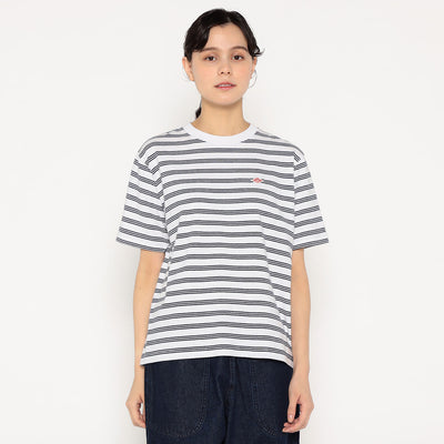 WOMEN'S COTTON JERSEY SHORT T-SHIRT STRIPE