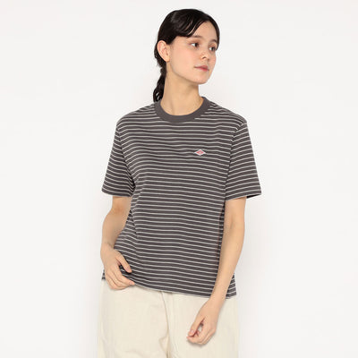 WOMEN'S COTTON JERSEY SHORT T-SHIRT STRIPE