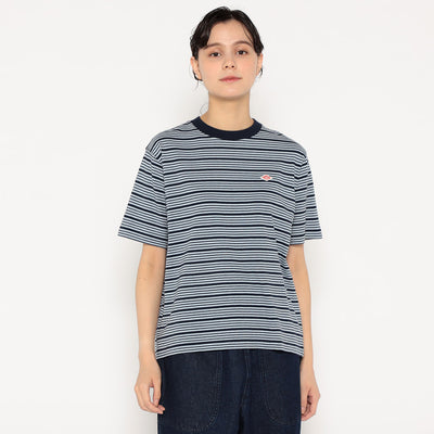 WOMEN'S COTTON JERSEY SHORT T-SHIRT STRIPE