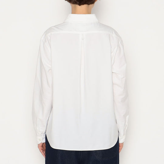 WOMEN'S OXFORD ROUND COLLAR PULLOVER SHIRT PLAIN