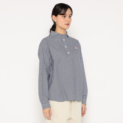 WOMEN'S OXFORD ROUND COLLAR PULLOVER SHIRT PATTERN