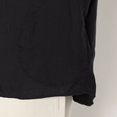 WOMEN'S LINEN ROUND COLLAR SHORT SLEEVE PULLOVER SHIRT