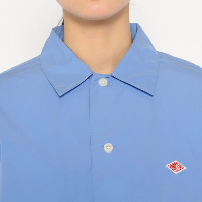 WOMEN'S COTTON POPLIN HALF SLEEVE SHIRT