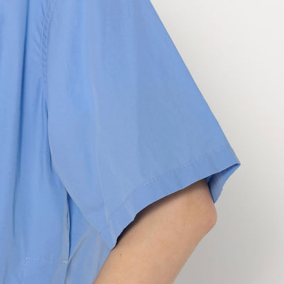WOMEN'S COTTON POPLIN HALF SLEEVE SHIRT