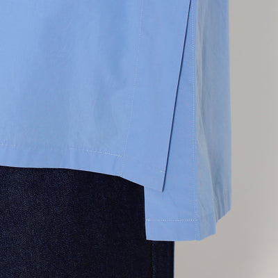 WOMEN'S COTTON POPLIN HALF SLEEVE SHIRT