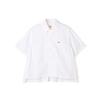 WOMEN'S COTTON POPLIN HALF SLEEVE SHIRT