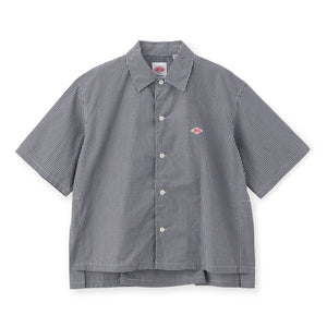 WOMEN'S COTTON POPLIN HALF SLEEVE SHIRT PLAID