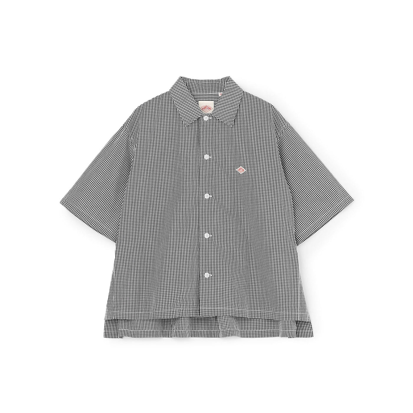 WOMEN'S COTTON POPLIN HALF SLEEVE SHIRT PLAID
