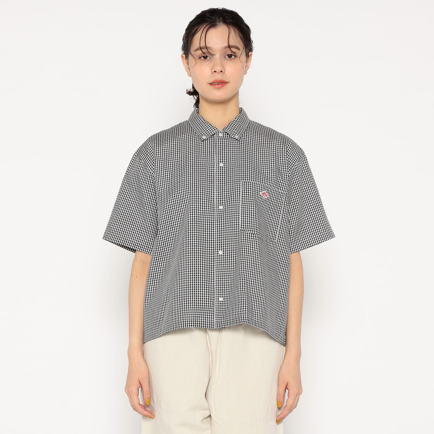 WOMEN'S OXFORD SHORT SLEEVE B.D SHIRT