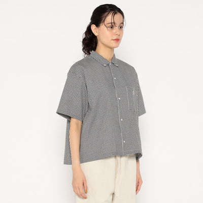 WOMEN'S OXFORD SHORT SLEEVE B.D SHIRT