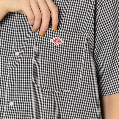 WOMEN'S OXFORD SHORT SLEEVE B.D SHIRT