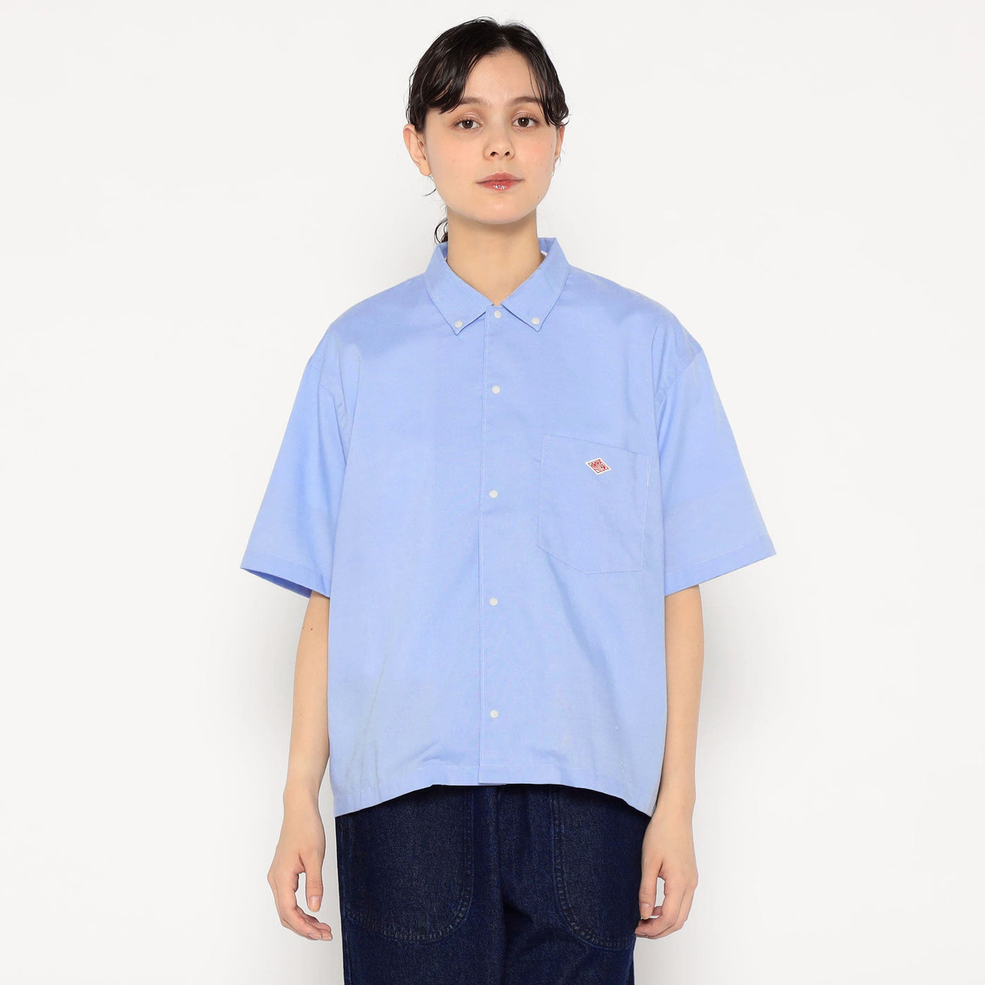WOMEN'S OXFORD SHORT SLEEVE B.D SHIRT