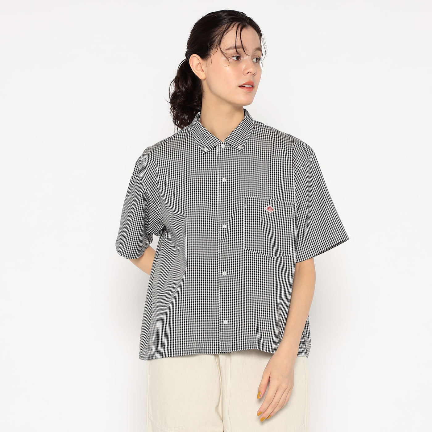 WOMEN'S OXFORD SHORT SLEEVE B.D SHIRT