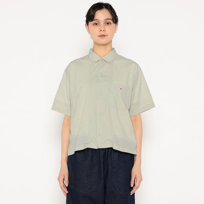 WOMEN'S TYPEWRITER SHORT SLEEVE B.D SHIRT