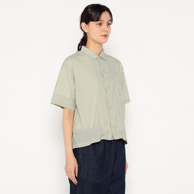 WOMEN'S TYPEWRITER SHORT SLEEVE B.D SHIRT