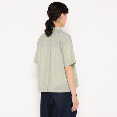 WOMEN'S TYPEWRITER SHORT SLEEVE B.D SHIRT