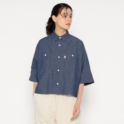 WOMEN'S COTTON CHAMBRAY WORK SHIRT