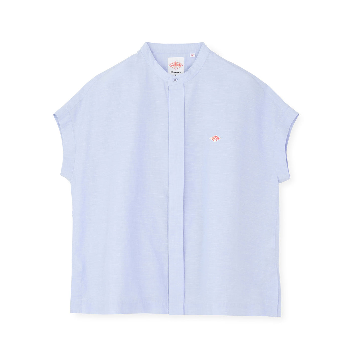 WOMEN'S COTTON LINEN SLUB SLEEVELESS SHIRT