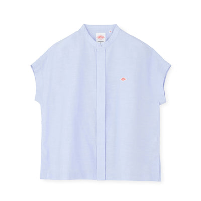 WOMEN'S COTTON LINEN SLUB SLEEVELESS SHIRT